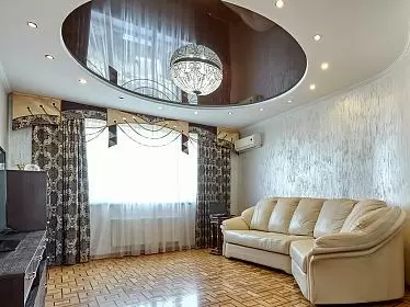 Многоуровневые натяжные потолки